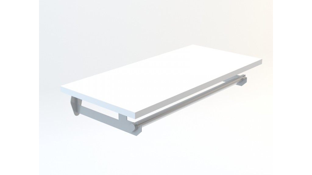 Patterned Shelf Holder, Chrome, 60cm - 90cm - 120cm